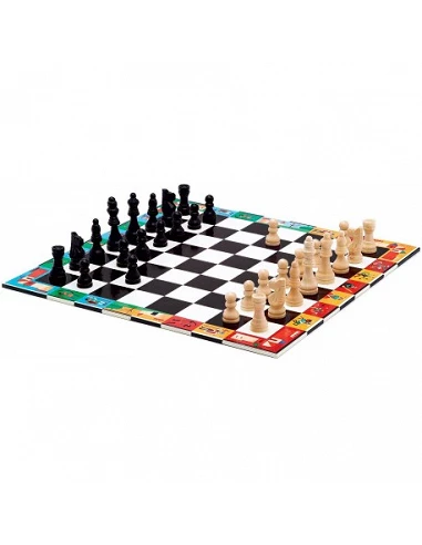 Juego Ajedrez y Damas Djeco