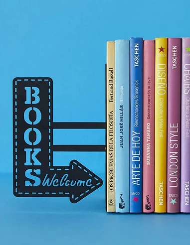 Book Shop negro Sujeta Libros