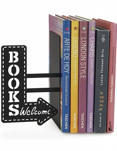 Book Shop negro Sujeta Libros